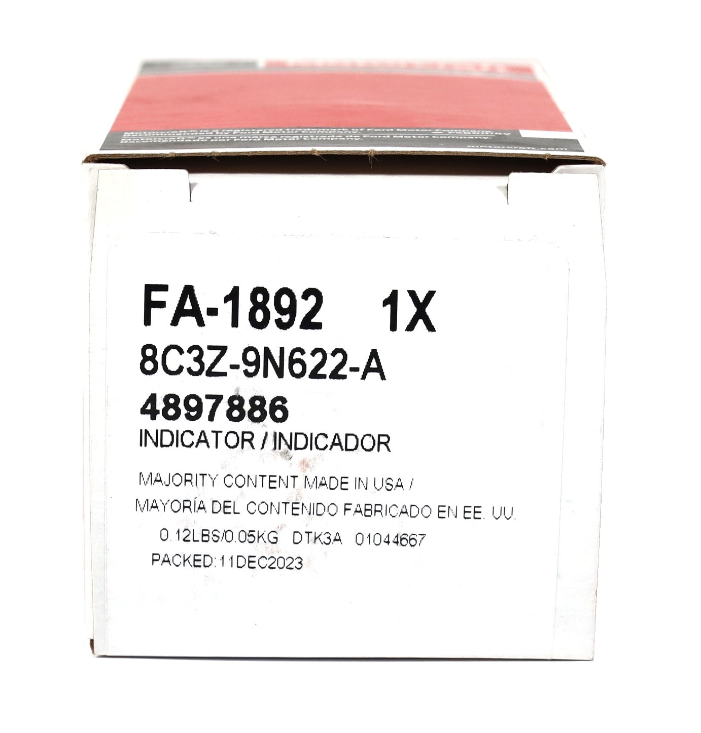 Motorcraft FA-1892 / 8C3Z-9N622-A Intake Air Filter Indicator 2008