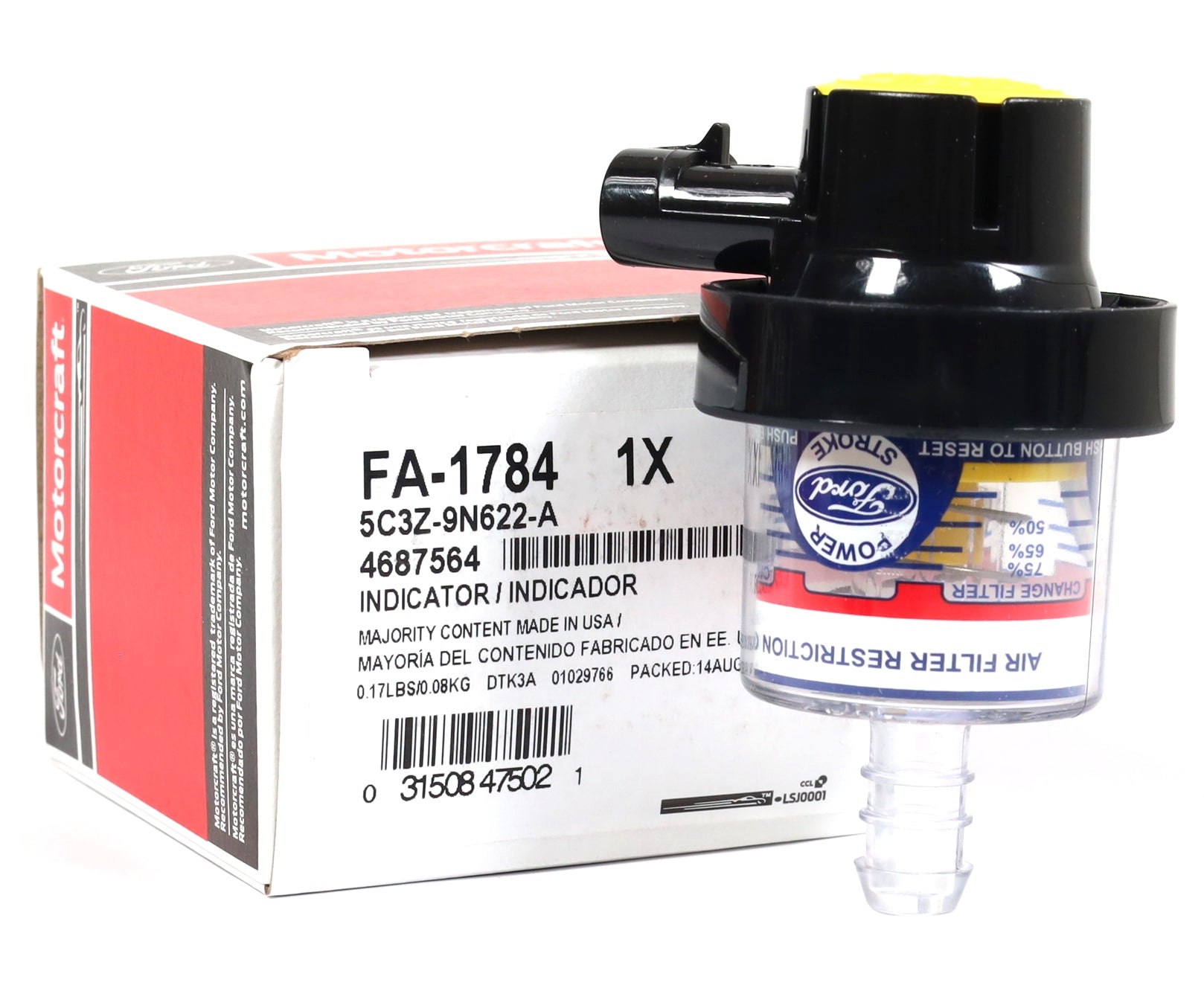 Motorcraft FA-1784 / 5C3Z-9N622-A Intake Air Filter Indicator 2002