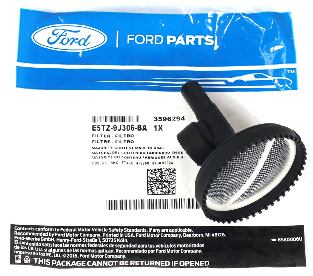 Pickup Screen Engine Genuine OEM Ford 6.0L 7.3L Powerstroke Diesel Fuel Tank Pick-up Screen ...