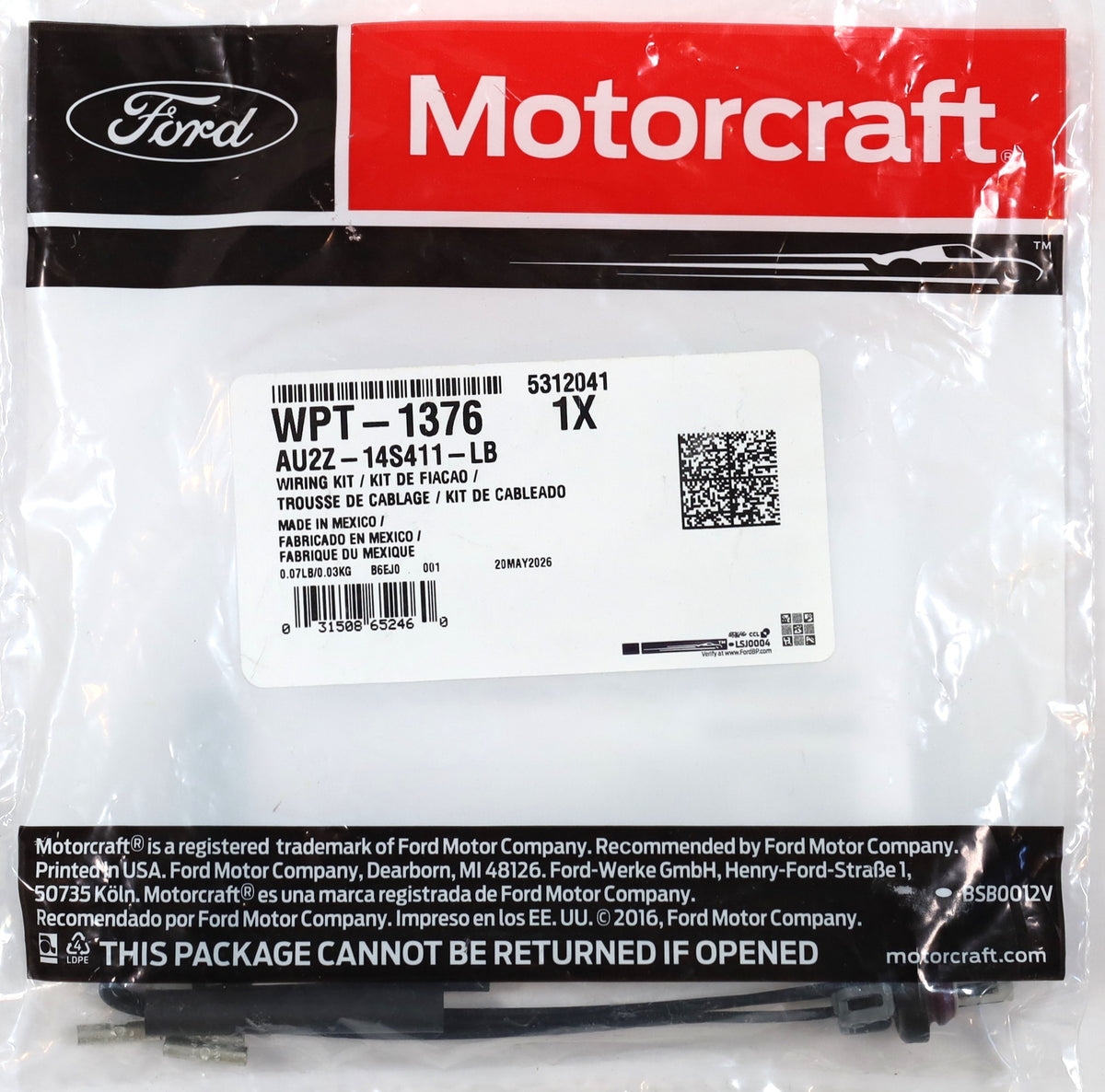 Motorcraft WPT-1376 ICP EBP Repair Pigtail Connector 7.3L 6.0L 6.4L Powerstroke