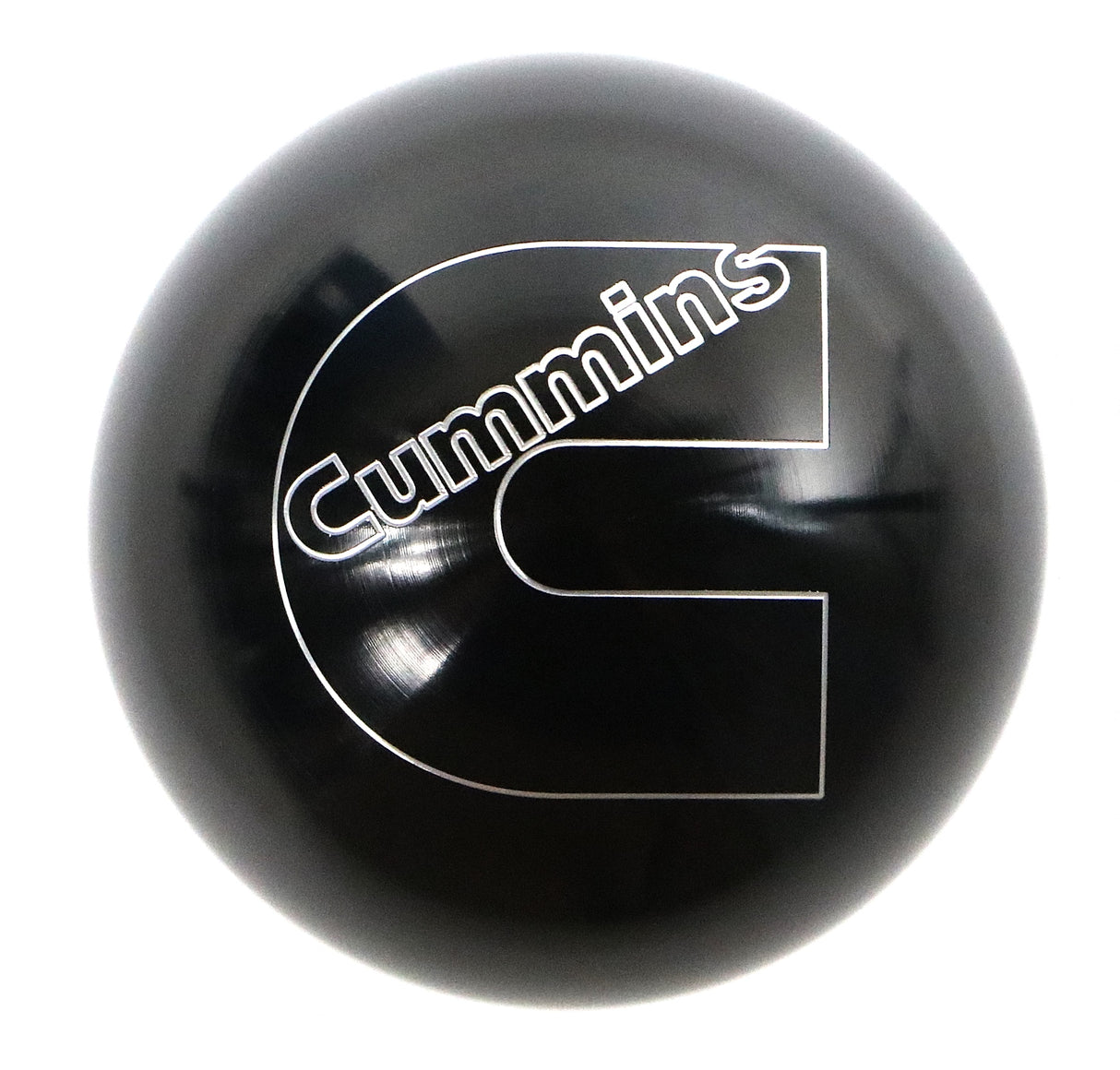 Dodge Ram Cummins Logo 2.25" Billet Aluminum Shift Knob Black w/ Adapter