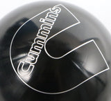 Dodge Ram Cummins Logo 2.25" Billet Aluminum Shift Knob Black w/ Adapter