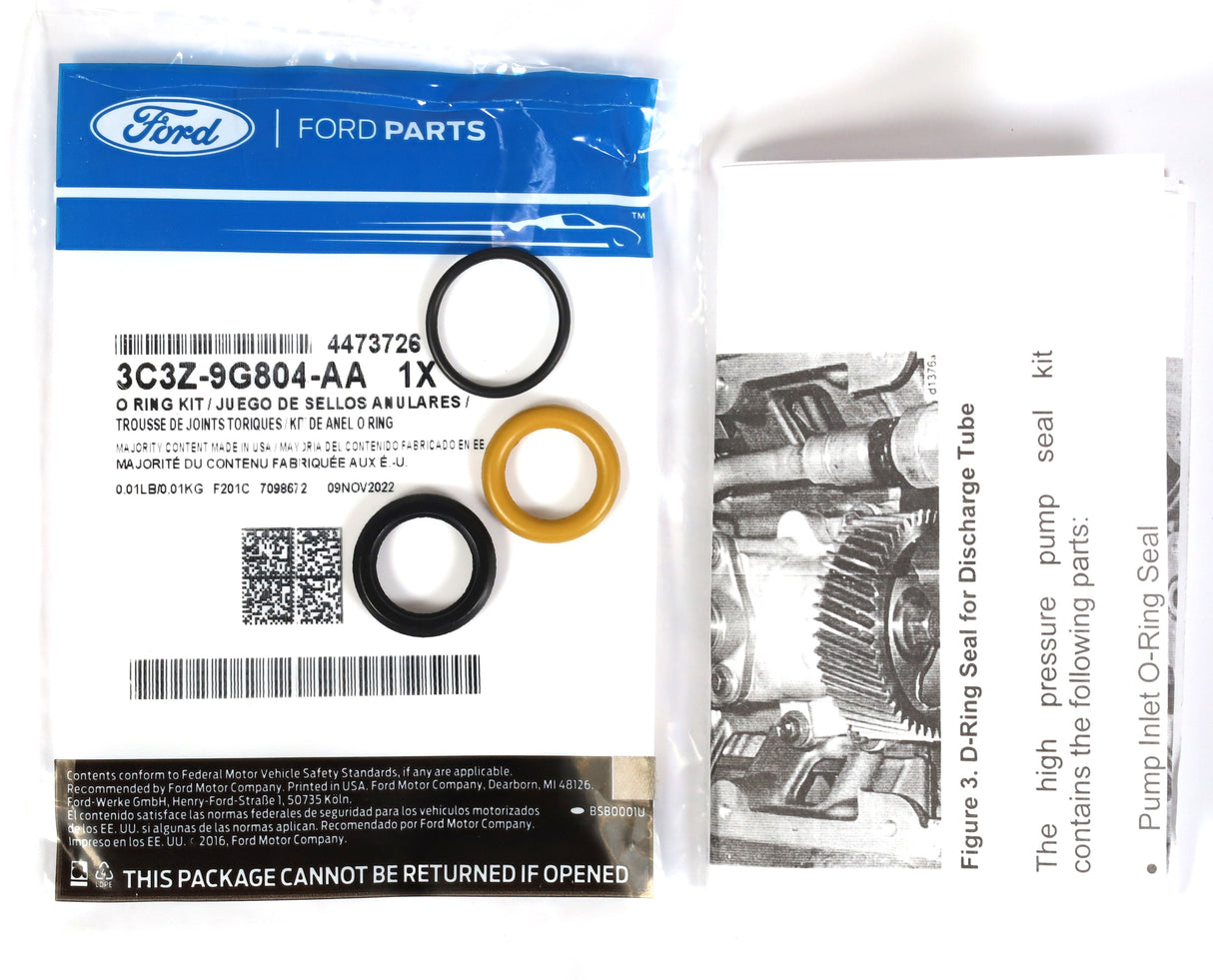 3C3Z-9G804-AA 6.0L Powerstroke 03-04 HPOP High Pressure Oil Pump O-Ring Seal Kit