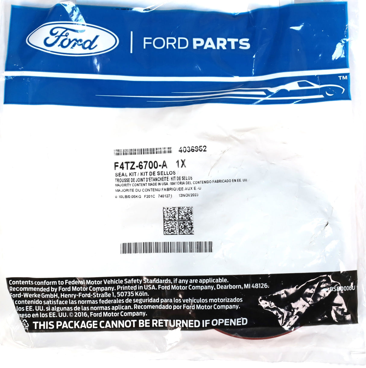 Genuine OEM F4TZ-6700-A Ford Front Crank Main Seal For 7.3L Powerstroke Diesel