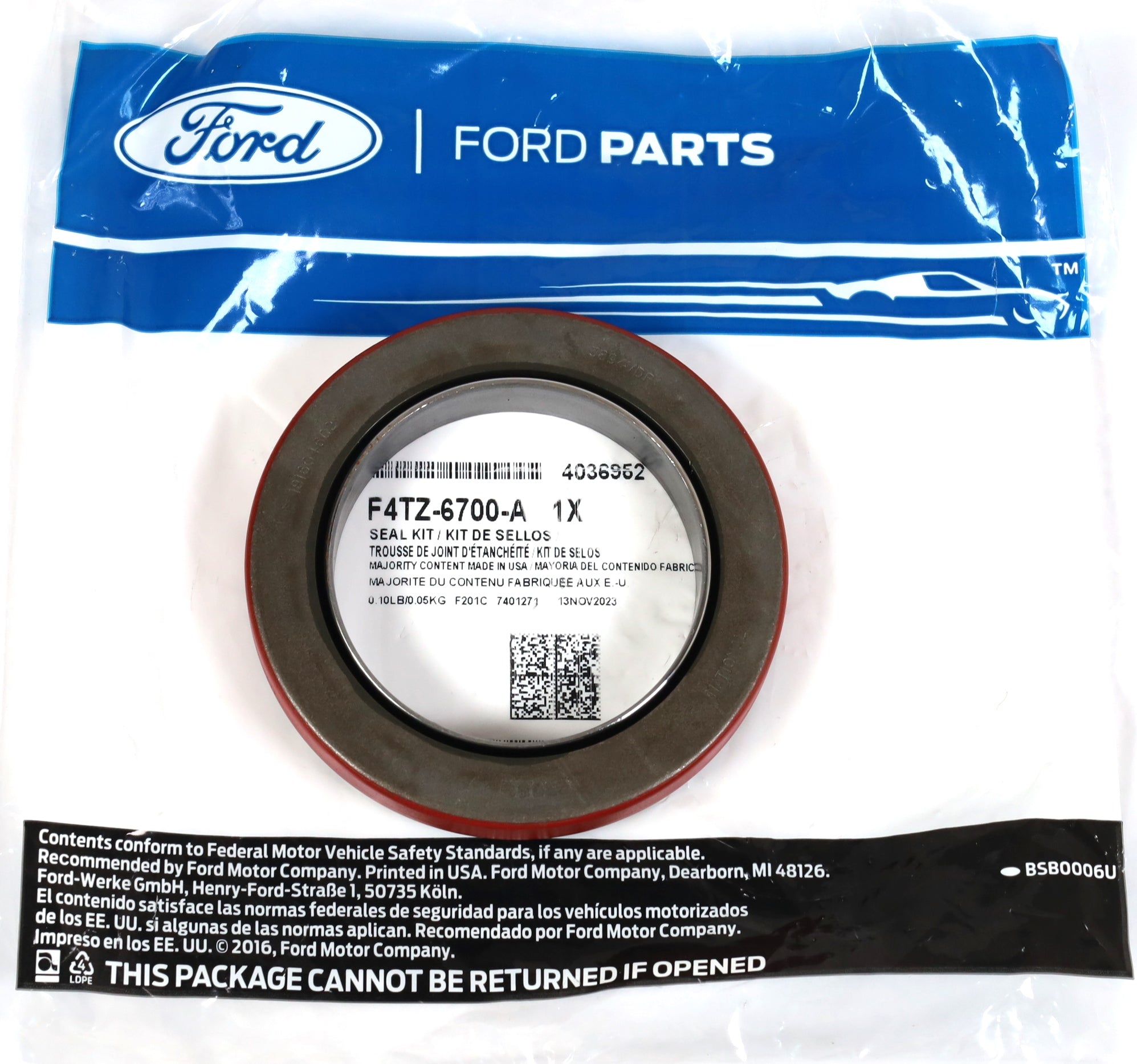Genuine OEM F4TZ-6700-A Ford Front Crank Main Seal For 7.3L