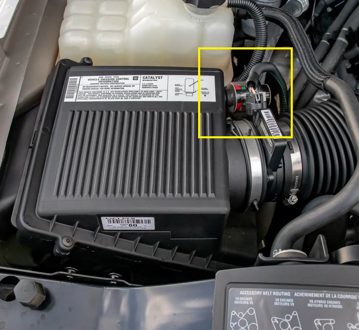Gm Intake Cleaner Genuine OEM GM 15073765 Air Box Filter Intake Air Cleaner Restriction ...
