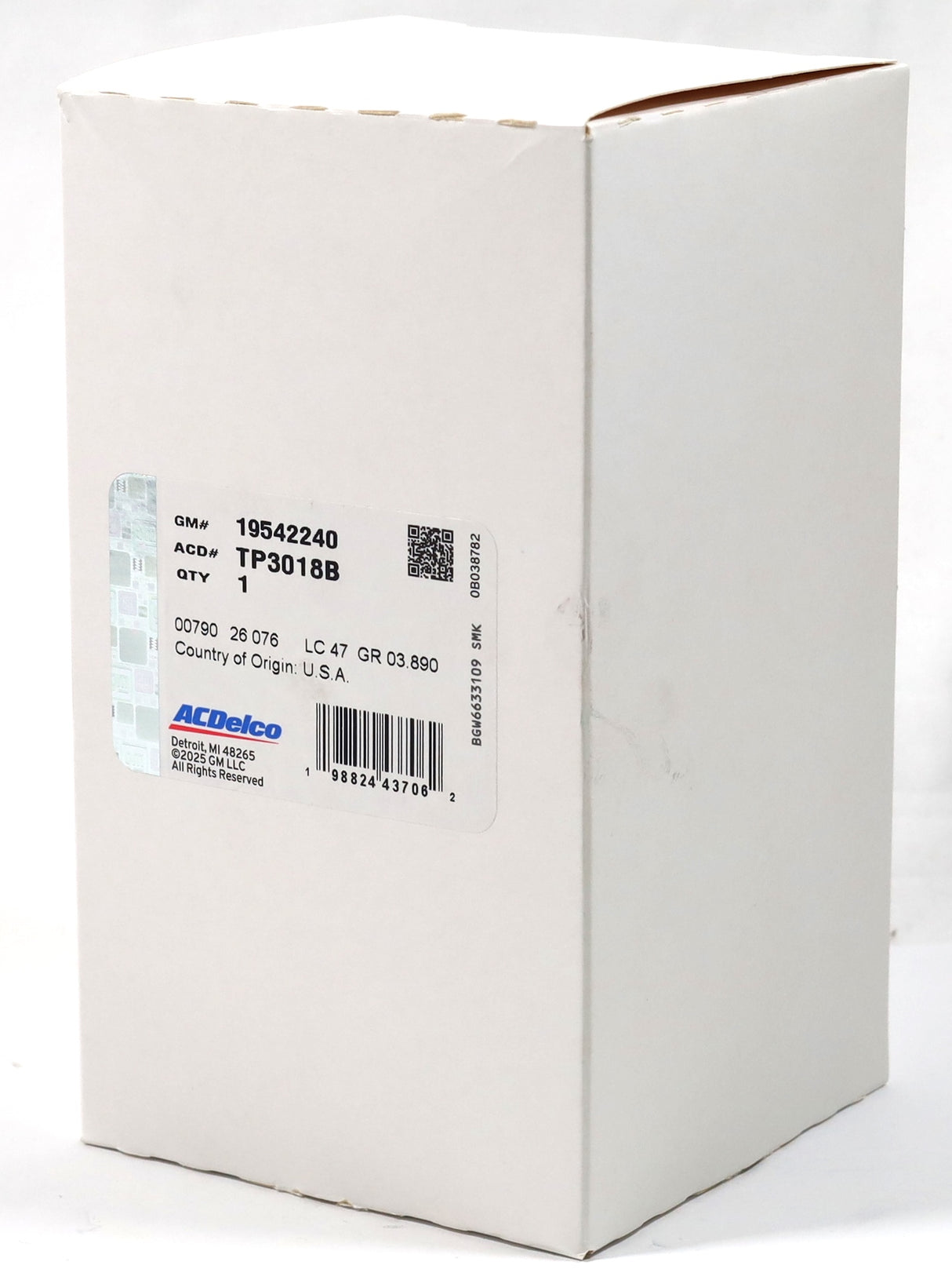 ACDelco TP3018B / 19542240 Fuel Filter 2001-2016 LB7 LLY LBZ LMM LML Duramax