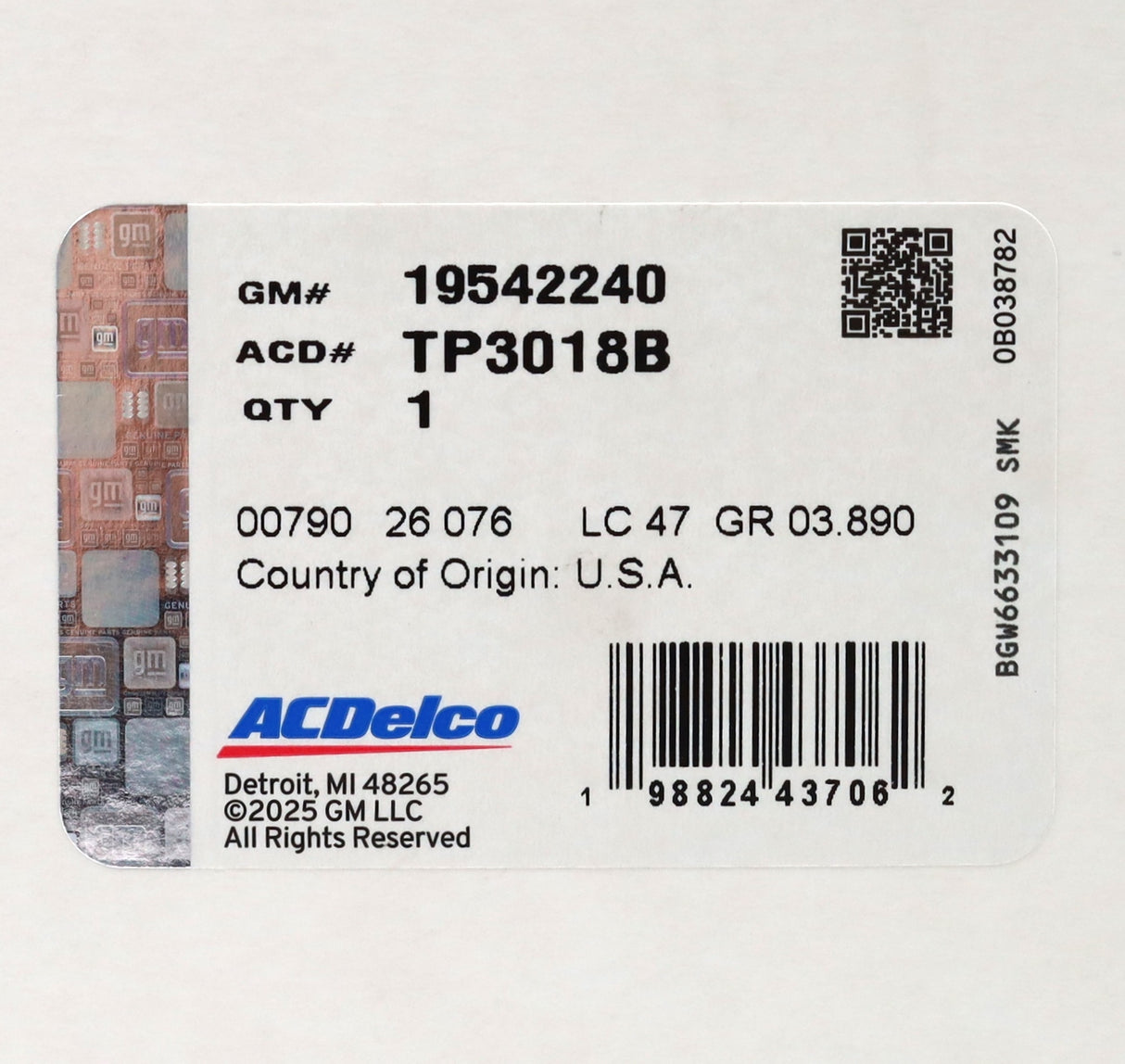 2001-2016 Duramax LB7/LLY/LBZ/LMM/LML OEM ACDelco Fuel Oil Trans Filter Service Kit