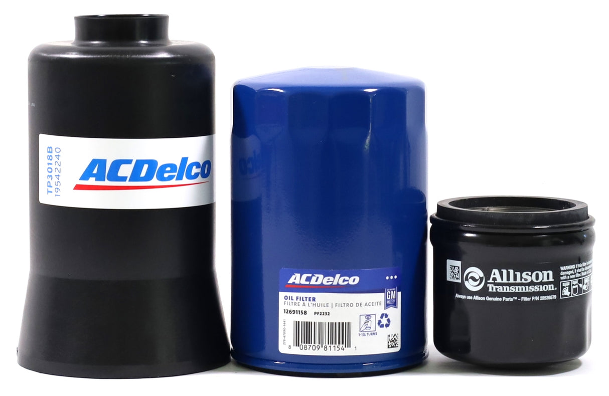 2001-2016 Duramax LB7/LLY/LBZ/LMM/LML OEM ACDelco Fuel Oil Trans Filter Service Kit