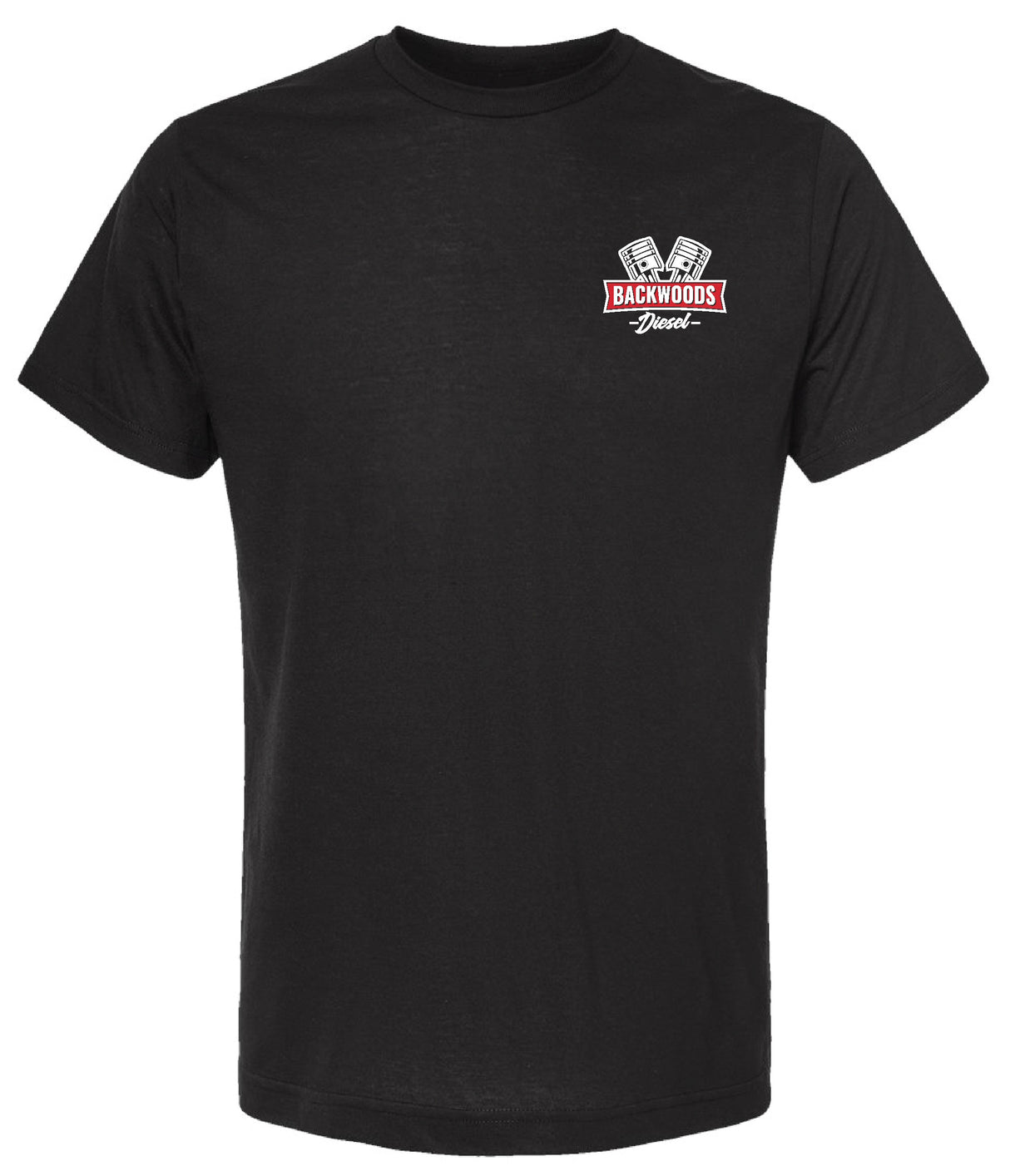 BackWoods Diesel Black T-Shirt – American Flag Edition