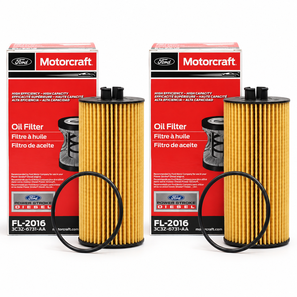 Motorcraft FL-2016 Oil Filter 2003-2010 6.0L 6.4L Powerstroke 3C3Z-6731-AA