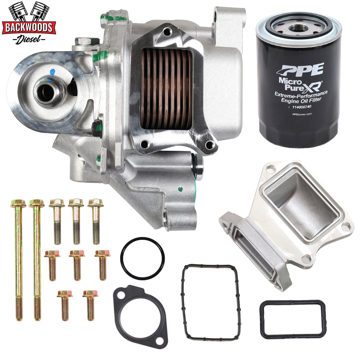 GM High-Flow Oil Cooler Upgrade Kit 2001–2019 Duramax Diesel LB7 LLY LBZ LML L5P