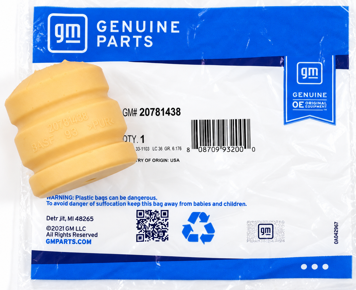 Genuine GM 20781438 Front Control Arm Bump Stop 2011-2026 LML/L5P Duramax