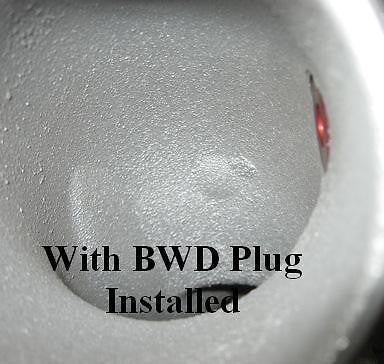 2001-2004 GM 6.6L Duramax Billet Aluminum Air Intake Heater Delete Plug Red
