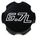 BWD Black Billet Aluminum Engine Oil Cap for Ford Powerstroke Diesel 6.7L 2011-2021