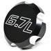 BWD Black Billet Aluminum Engine Oil Cap for Ford Powerstroke Diesel 6.7L 2011-2021